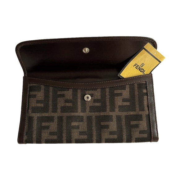 Authentic Vintage Fendi Zucca Jacquard Wallet - Picture 2 of 7